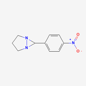 molecular formula C10H11N3O2 B5614039 6-(4-硝基苯基)-1,5-二氮杂双环[3.1.0]己烷 