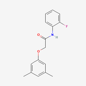 molecular formula C16H16FNO2 B5614046 2-(3,5-dimethylphenoxy)-N-(2-fluorophenyl)acetamide 