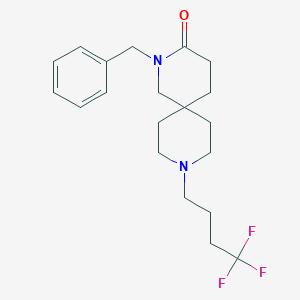 molecular formula C20H27F3N2O B5614164 2-benzyl-9-(4,4,4-trifluorobutyl)-2,9-diazaspiro[5.5]undecan-3-one 