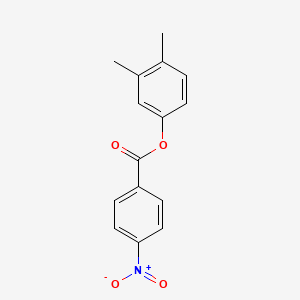 molecular formula C15H13NO4 B5614176 3,4-dimethylphenyl 4-nitrobenzoate 