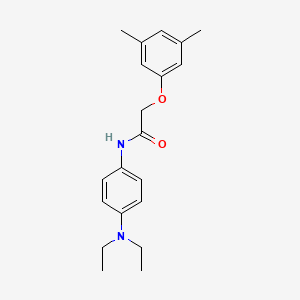 molecular formula C20H26N2O2 B5614209 N-[4-(diethylamino)phenyl]-2-(3,5-dimethylphenoxy)acetamide 