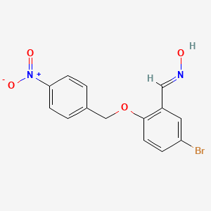 molecular formula C14H11BrN2O4 B5614218 5-bromo-2-[(4-nitrobenzyl)oxy]benzaldehyde oxime 