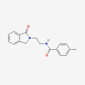molecular formula C18H18N2O2 B5614323 4-methyl-N-[2-(1-oxo-1,3-dihydro-2H-isoindol-2-yl)ethyl]benzamide 