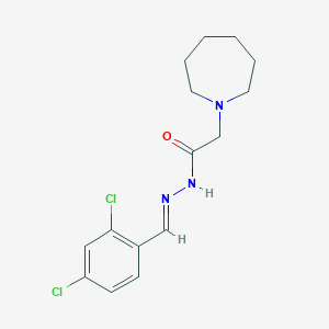 molecular formula C15H19Cl2N3O B5614342 2-(1-azepanyl)-N'-(2,4-dichlorobenzylidene)acetohydrazide 