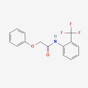 molecular formula C15H12F3NO2 B5614352 2-phenoxy-N-[2-(trifluoromethyl)phenyl]acetamide 