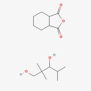 molecular formula C16H28O5 B561436 3a,4,5,6,7,7a-Hexahydro-2-benzofuran-1,3-dione;2,2,4-trimethylpentane-1,3-diol CAS No. 109579-95-5