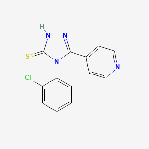 molecular formula C13H9ClN4S B5614406 4-(2-chlorophenyl)-5-(4-pyridinyl)-4H-1,2,4-triazole-3-thiol 