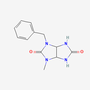 molecular formula C12H14N4O2 B5614485 1-benzyl-3-methyltetrahydroimidazo[4,5-d]imidazole-2,5(1H,3H)-dione 