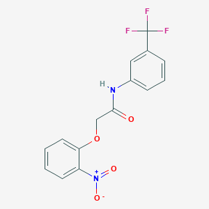 molecular formula C15H11F3N2O4 B5614513 2-(2-nitrophenoxy)-N-[3-(trifluoromethyl)phenyl]acetamide 