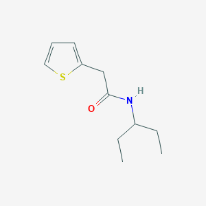molecular formula C11H17NOS B5614580 N-(1-ethylpropyl)-2-(2-thienyl)acetamide 