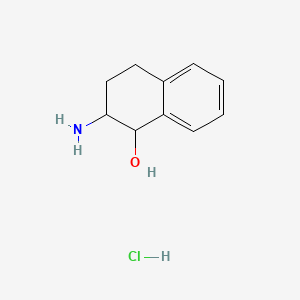 molecular formula C10H14ClNO B561460 2-氨基-1,2,3,4-四氢萘酚盐酸盐 CAS No. 103030-73-5