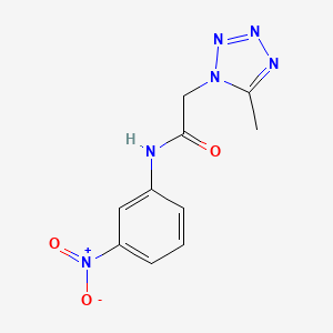 molecular formula C10H10N6O3 B5614752 2-(5-methyl-1H-tetrazol-1-yl)-N-(3-nitrophenyl)acetamide 