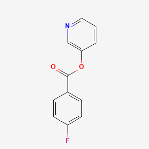 molecular formula C12H8FNO2 B5614778 3-pyridinyl 4-fluorobenzoate 