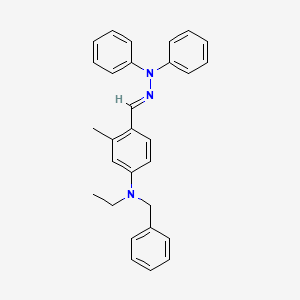 molecular formula C29H29N3 B561479 2-Methyl-4-(N-ethyl-N-benzyl)aminobenzoaldehyde-1,1-diphenylhydrazone CAS No. 106618-38-6