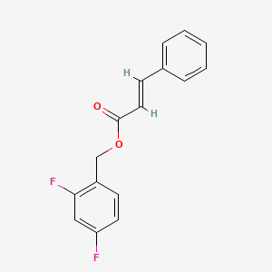 molecular formula C16H12F2O2 B5614802 2,4-difluorobenzyl 3-phenylacrylate 
