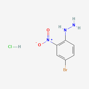 molecular formula C6H7BrClN3O2 B561481 4-溴-2-硝基苯肼盐酸盐 CAS No. 100032-79-9