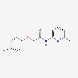 molecular formula C14H13ClN2O2 B5614864 2-(4-chlorophenoxy)-N-(6-methyl-2-pyridinyl)acetamide 