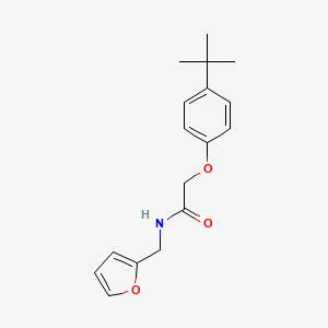 molecular formula C17H21NO3 B5614874 2-(4-tert-butylphenoxy)-N-(2-furylmethyl)acetamide 