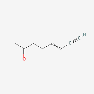 molecular formula C8H10O B561490 Oct-5-en-7-yn-2-one CAS No. 106950-05-4