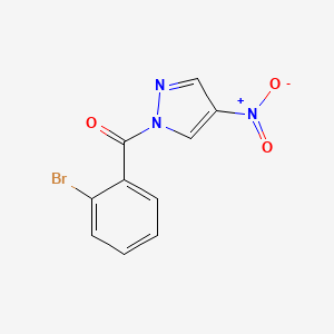molecular formula C10H6BrN3O3 B5614909 1-(2-bromobenzoyl)-4-nitro-1H-pyrazole 