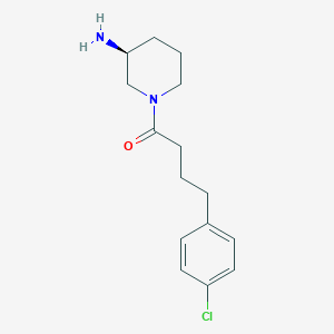 (3S)-1-[4-(4-chlorophenyl)butanoyl]-3-piperidinamine hydrochloride