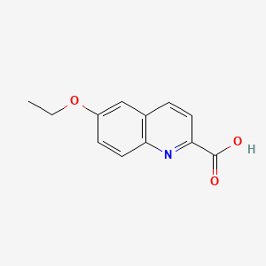 molecular formula C12H11NO3 B561494 6-Ethoxyquinoline-2-carboxylic acid CAS No. 104116-70-3
