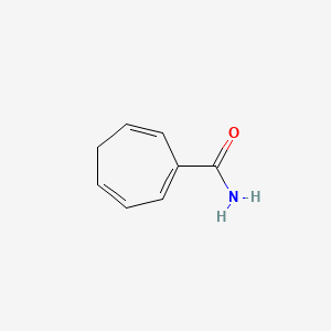 molecular formula C8H9NO B561496 Cyclohepta-1,3,6-triene-1-carboxamide CAS No. 100960-85-8