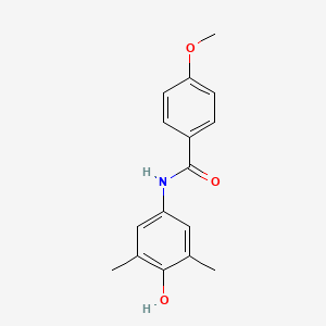 molecular formula C16H17NO3 B5614964 N-(4-hydroxy-3,5-dimethylphenyl)-4-methoxybenzamide 