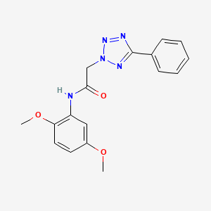 molecular formula C17H17N5O3 B5614981 N-(2,5-dimethoxyphenyl)-2-(5-phenyl-2H-tetrazol-2-yl)acetamide 
