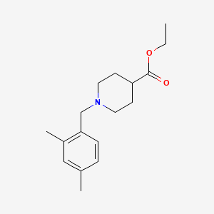 molecular formula C17H25NO2 B5615004 ethyl 1-(2,4-dimethylbenzyl)-4-piperidinecarboxylate 