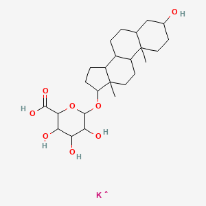 molecular formula C25H40KO8 B561504 5A-ANDROSTANE-3A 17B-DIOL 17-D- CAS No. 102029-79-8