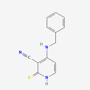 molecular formula C13H11N3S B5615060 4-(benzylamino)-2-thioxo-1,2-dihydro-3-pyridinecarbonitrile 