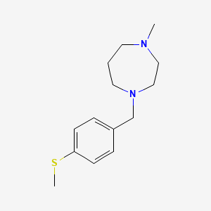 molecular formula C14H22N2S B5615088 1-methyl-4-[4-(methylthio)benzyl]-1,4-diazepane 