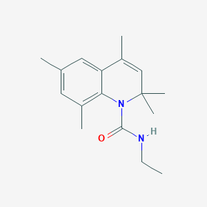 molecular formula C17H24N2O B5615090 N-ethyl-2,2,4,6,8-pentamethyl-1(2H)-quinolinecarboxamide 