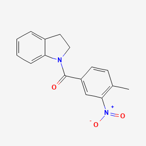 molecular formula C16H14N2O3 B5615097 1-(4-methyl-3-nitrobenzoyl)indoline 