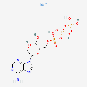 molecular formula C10H18N5NaO13P3 B561510 ADENOSINE 5/'-TRIPHOSPHATE PERIODATEOXIDI ZED BOROHY CAS No. 102185-15-9