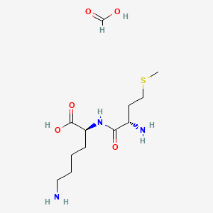 molecular formula C12H25N3O5S B561522 H-Met-lys-oh formiate salt CAS No. 104809-21-4