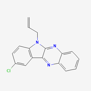 molecular formula C17H12ClN3 B5615220 6-allyl-9-chloro-6H-indolo[2,3-b]quinoxaline 