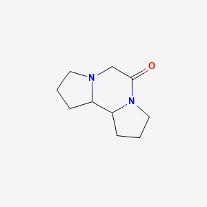 molecular formula C10H16N2O B561523 Octahydrodipyrrolo[1,2-a:2',1'-c]pyrazin-5(6H)-one CAS No. 107886-17-9