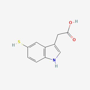 B561525 2-(5-mercapto-1H-indol-3-yl)acetic acid CAS No. 104972-22-7