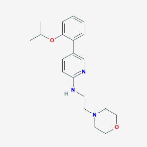 molecular formula C20H27N3O2 B5615307 5-(2-isopropoxyphenyl)-N-(2-morpholin-4-ylethyl)pyridin-2-amine 