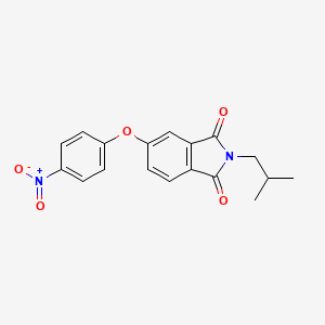 molecular formula C18H16N2O5 B5615327 2-isobutyl-5-(4-nitrophenoxy)-1H-isoindole-1,3(2H)-dione 