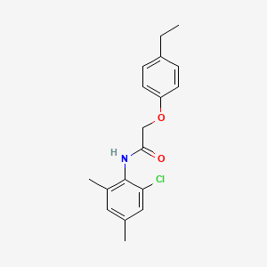 molecular formula C18H20ClNO2 B5615350 N-(2-chloro-4,6-dimethylphenyl)-2-(4-ethylphenoxy)acetamide 