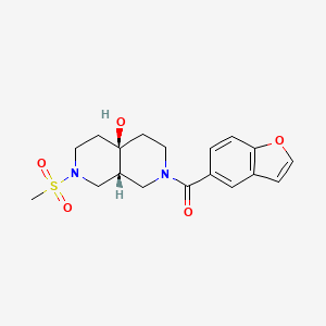 (4aR*,8aR*)-2-(1-benzofuran-5-ylcarbonyl)-7-(methylsulfonyl)octahydro-2,7-naphthyridin-4a(2H)-ol