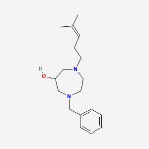 molecular formula C18H28N2O B5615418 1-benzyl-4-(4-methyl-3-penten-1-yl)-1,4-diazepan-6-ol 