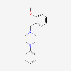 molecular formula C18H22N2O B5615505 1-(2-methoxybenzyl)-4-phenylpiperazine 