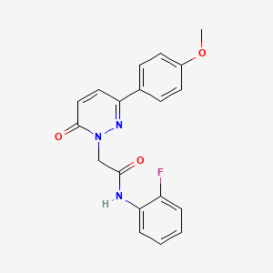 molecular formula C19H16FN3O3 B5615523 N-(2-fluorophenyl)-2-[3-(4-methoxyphenyl)-6-oxo-1(6H)-pyridazinyl]acetamide 