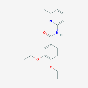 molecular formula C17H20N2O3 B5615525 3,4-diethoxy-N-(6-methyl-2-pyridinyl)benzamide 