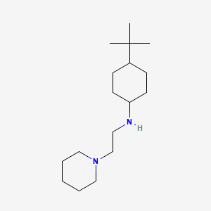 molecular formula C17H34N2 B5615549 (4-tert-butylcyclohexyl)[2-(1-piperidinyl)ethyl]amine 