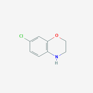 molecular formula C8H8ClNO B056156 7-Chloro-3,4-dihydro-2H-benzo[b][1,4]oxazine CAS No. 113770-21-1